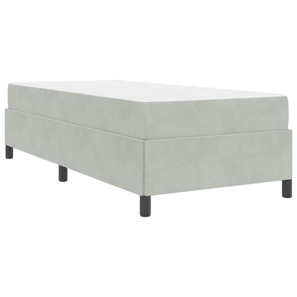 Bedframe Anders Wit en lichtgrijs 80 x 200 cm Fluweel