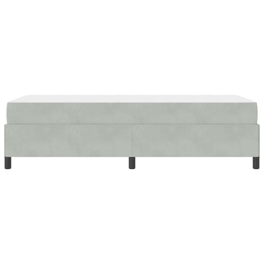 Bedframe Anders Wit en lichtgrijs 80 x 200 cm Fluweel