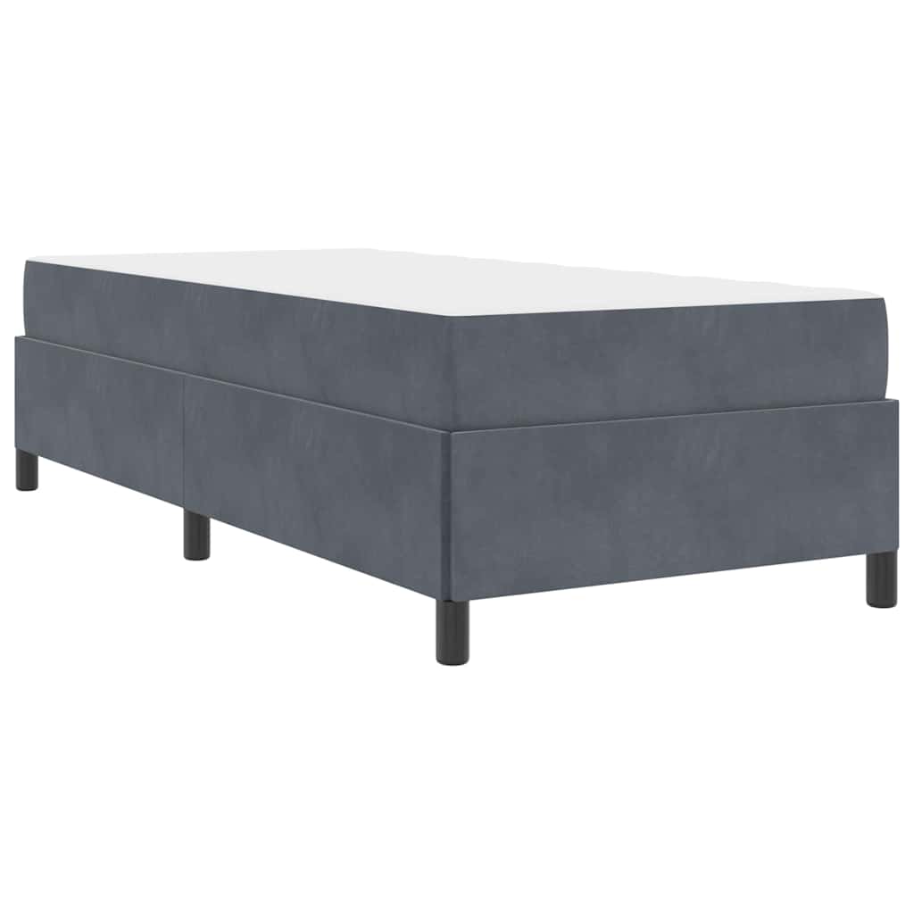 Bedframe Anders Donkergrijs 80 x 200 cm Fluweel