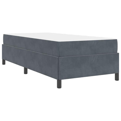 Bedframe Anders Donkergrijs 80 x 200 cm Fluweel