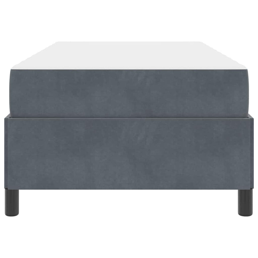 Bedframe Anders Donkergrijs 80 x 200 cm Fluweel