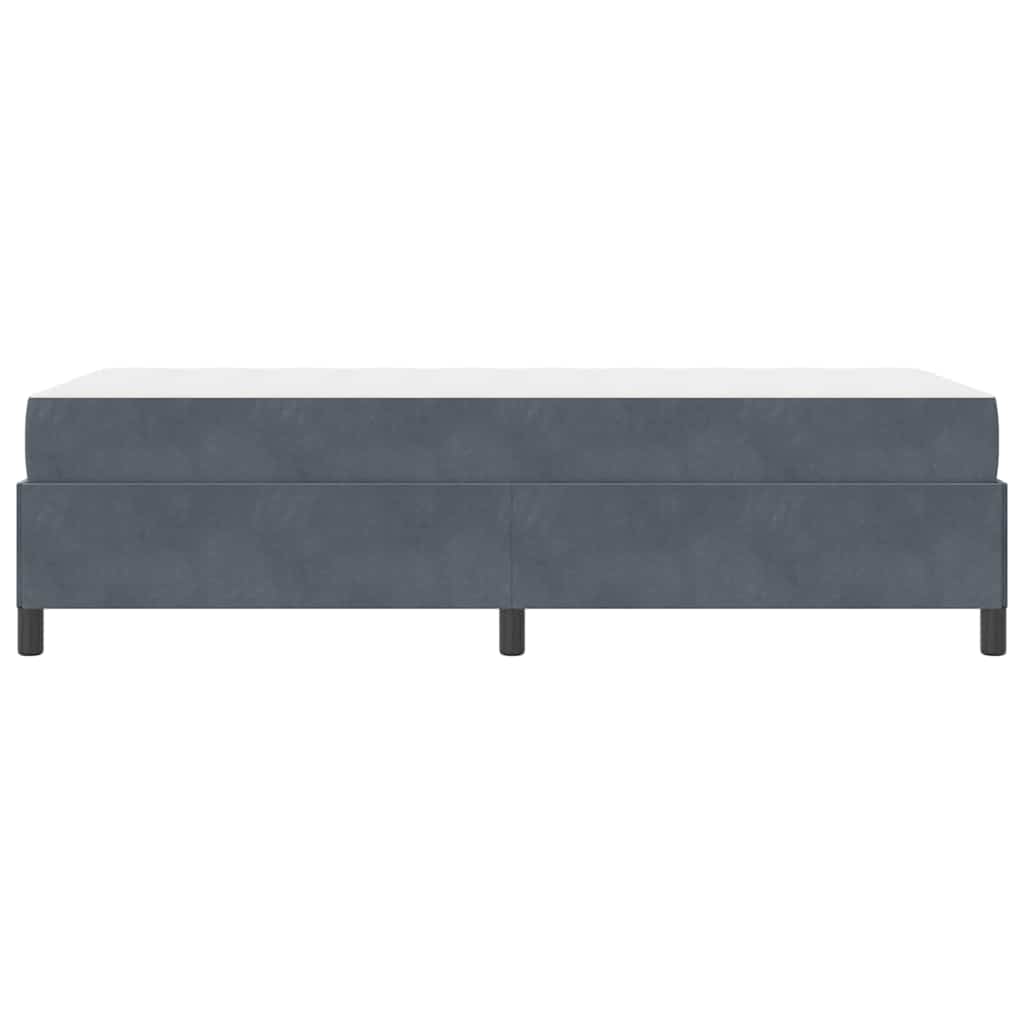 Bedframe Anders Donkergrijs 80 x 200 cm Fluweel