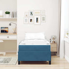 Bedframe 80x200 cm donkerblauw stof