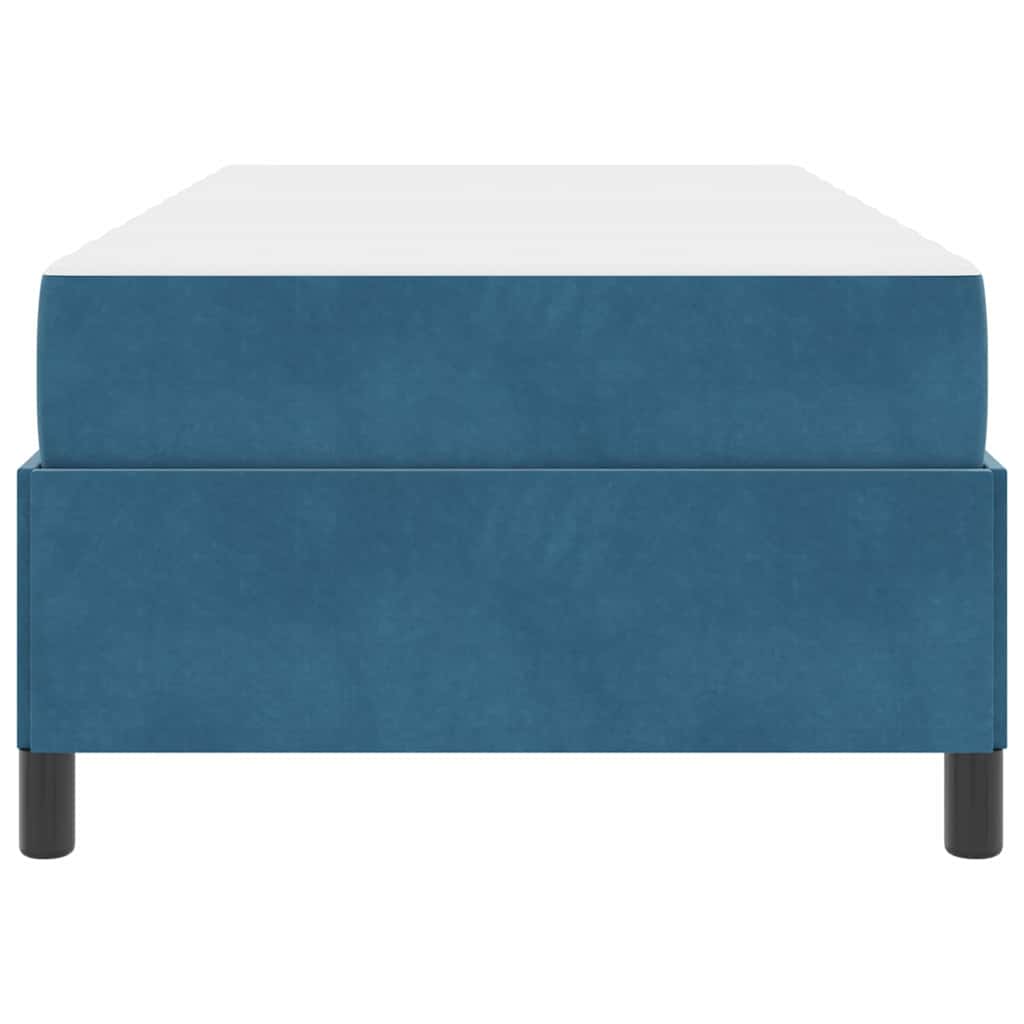 Bedframe Anders Donkerblauw en wit 80 x 200 cm Fluweel