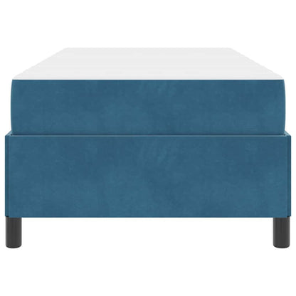 Bedframe Anders Donkerblauw en wit 80 x 200 cm Fluweel