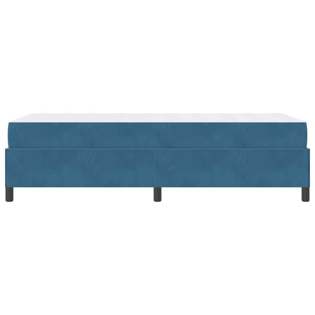 Bedframe Anders Donkerblauw en wit 80 x 200 cm Fluweel