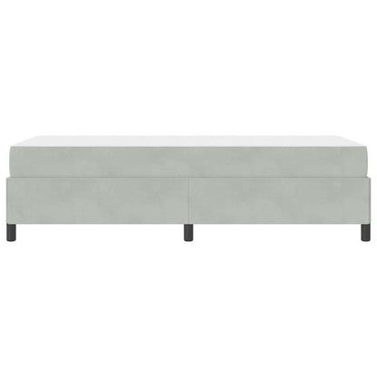 Bedframe Anders Wit en lichtgrijs 90 x 190 cm Fluweel