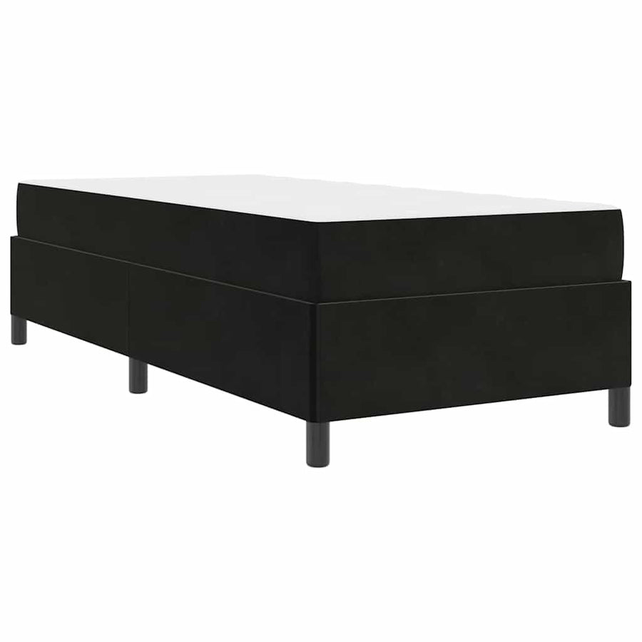 Bedframe Anders Zwart en Wit en Zwart 90 x 190 cm Fluweel