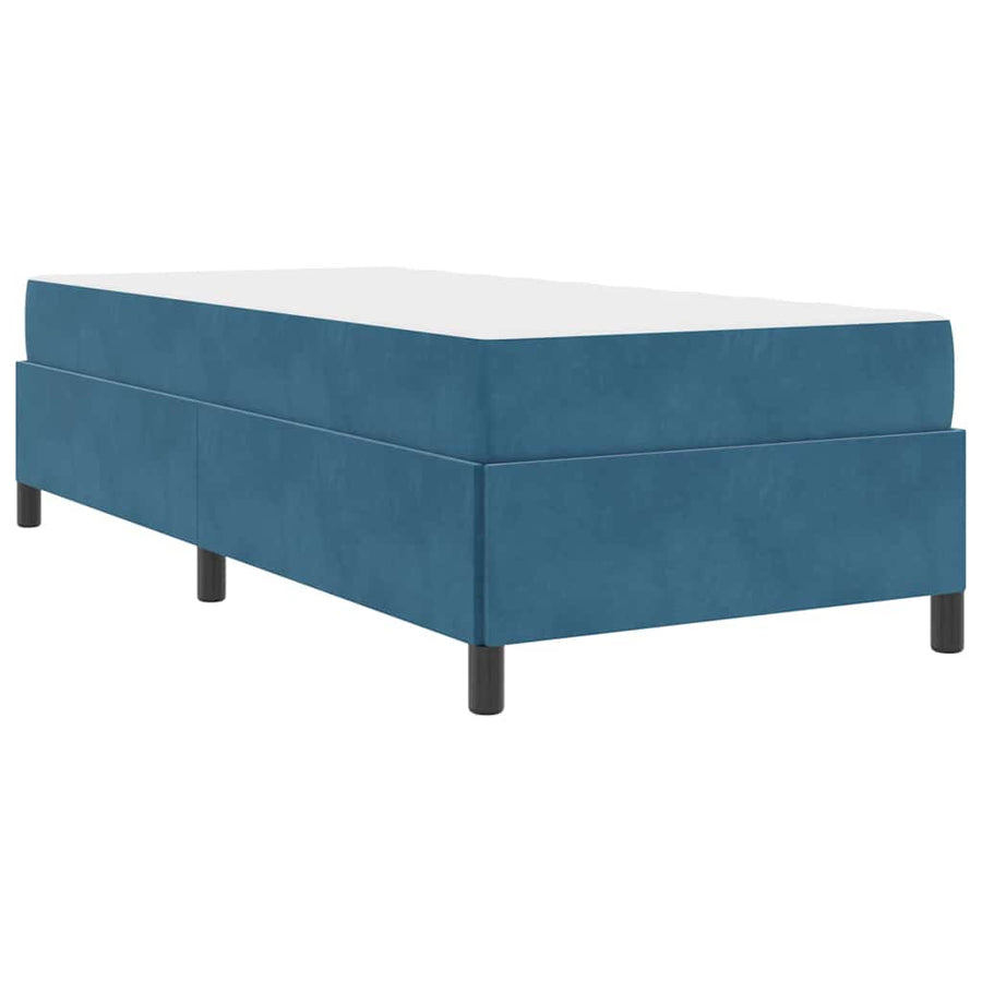 Bedframe Anders Donkerblauw en wit 90 x 190 cm Fluweel