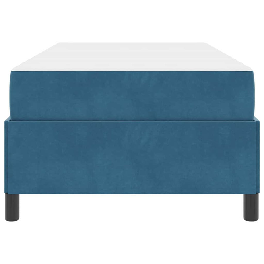 Bedframe Anders Donkerblauw en wit 90 x 190 cm Fluweel