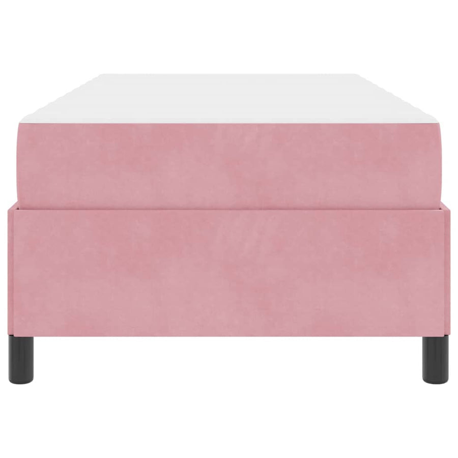 Bedframe Anders Roze en wit 90 x 190 cm Fluweel