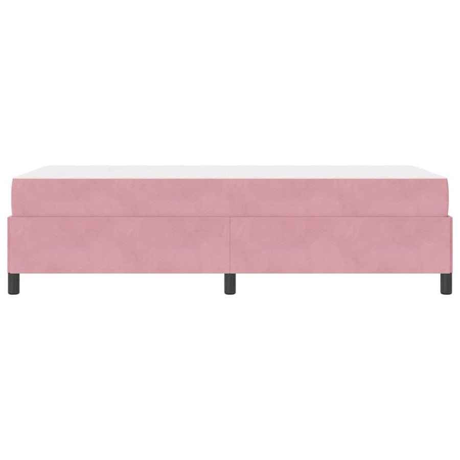 Bedframe Anders Roze en wit 90 x 190 cm Fluweel