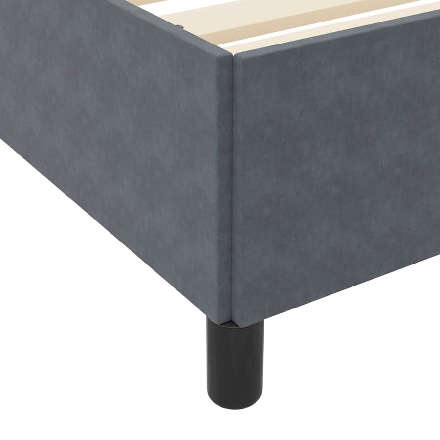 Bedframe Anders Wit en lichtgrijs 90 x 200 cm Fluweel