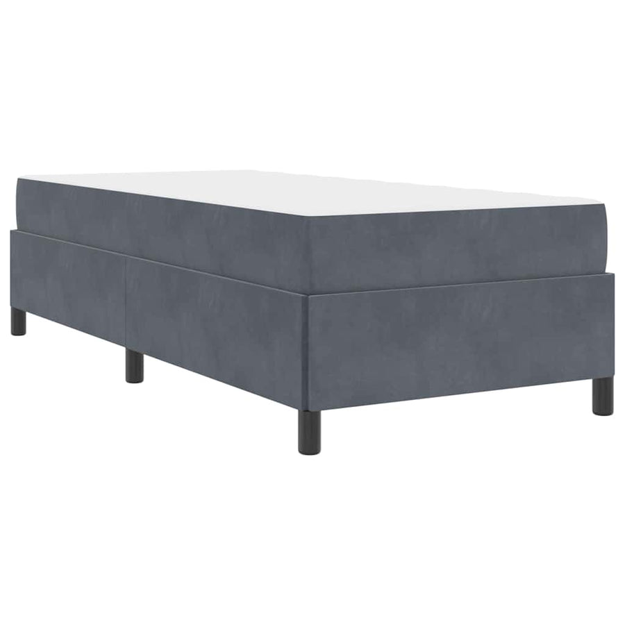 Bedframe Anders Wit en lichtgrijs 90 x 200 cm Fluweel