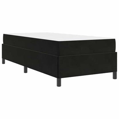 Bedframe Anders Zwart en Wit en Zwart 90 x 200 cm Fluweel