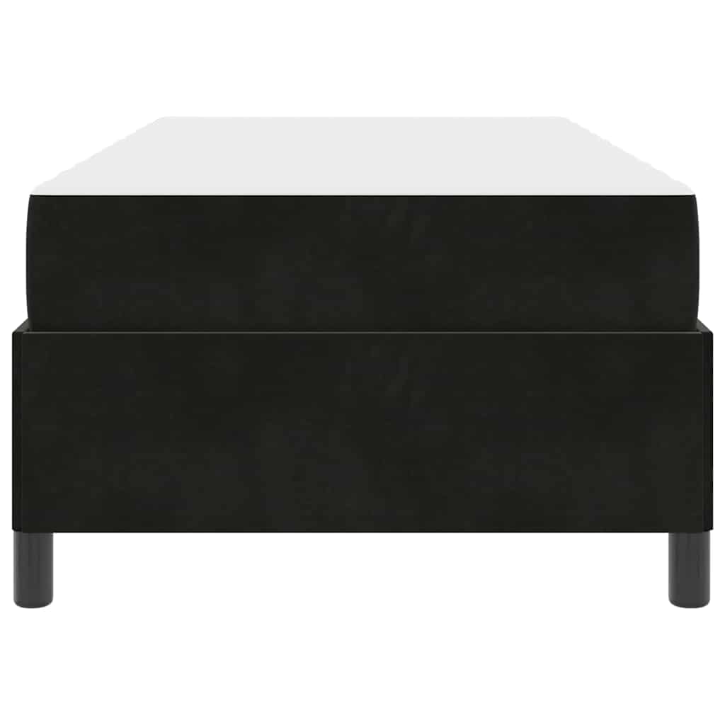 Bedframe Anders Zwart en Wit en Zwart 90 x 200 cm Fluweel