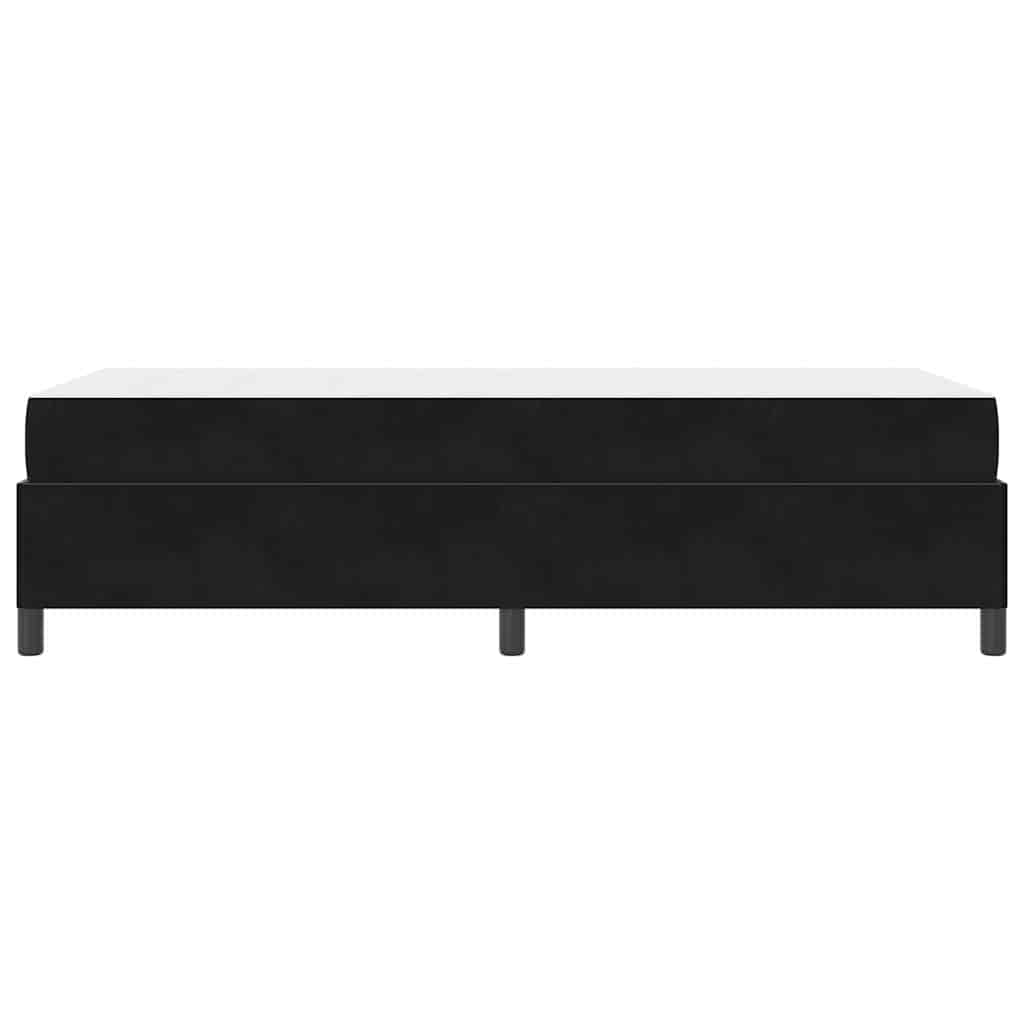 Bedframe Anders Zwart en Wit en Zwart 90 x 200 cm Fluweel