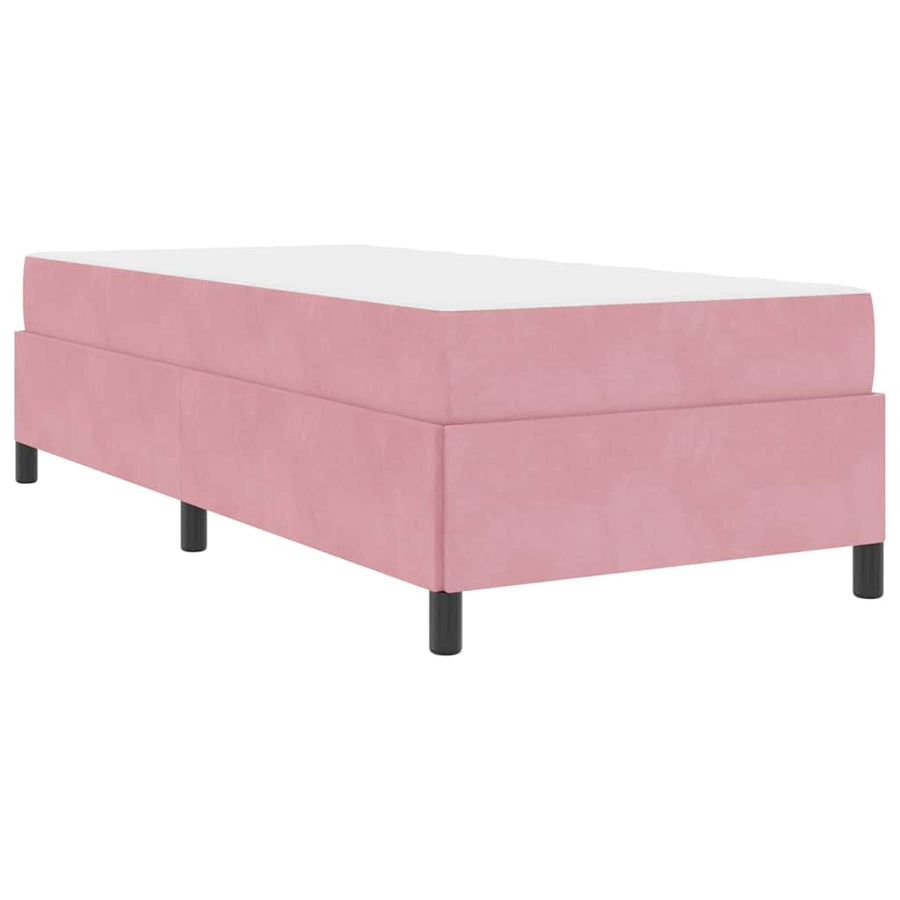 Bedframe Anders Roze en wit 90 x 200 cm Fluweel