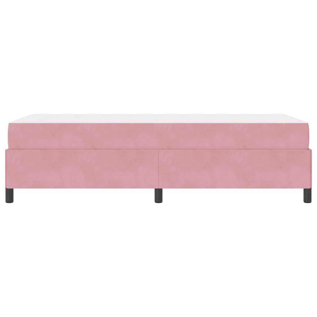 Bedframe Anders Roze en wit 90 x 200 cm Fluweel
