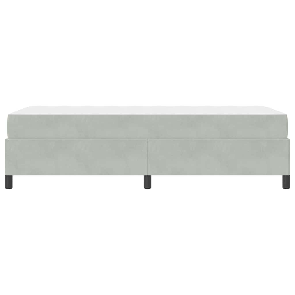 Bedframe Anders Wit en lichtgrijs 100 x 200 cm Fluweel