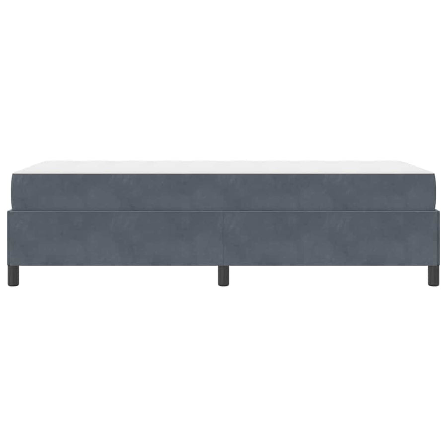 Bedframe Anders Donkergrijs en Wit 100 x 200 cm Fluweel