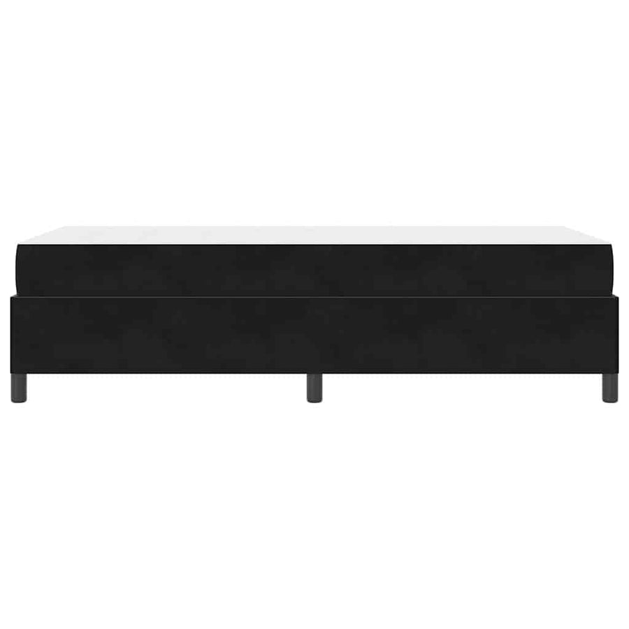 Bedframe Anders Zwart en Wit en Zwart 100 x 200 cm Fluweel
