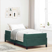 Bedframe 100x200 cm donkergroen stof