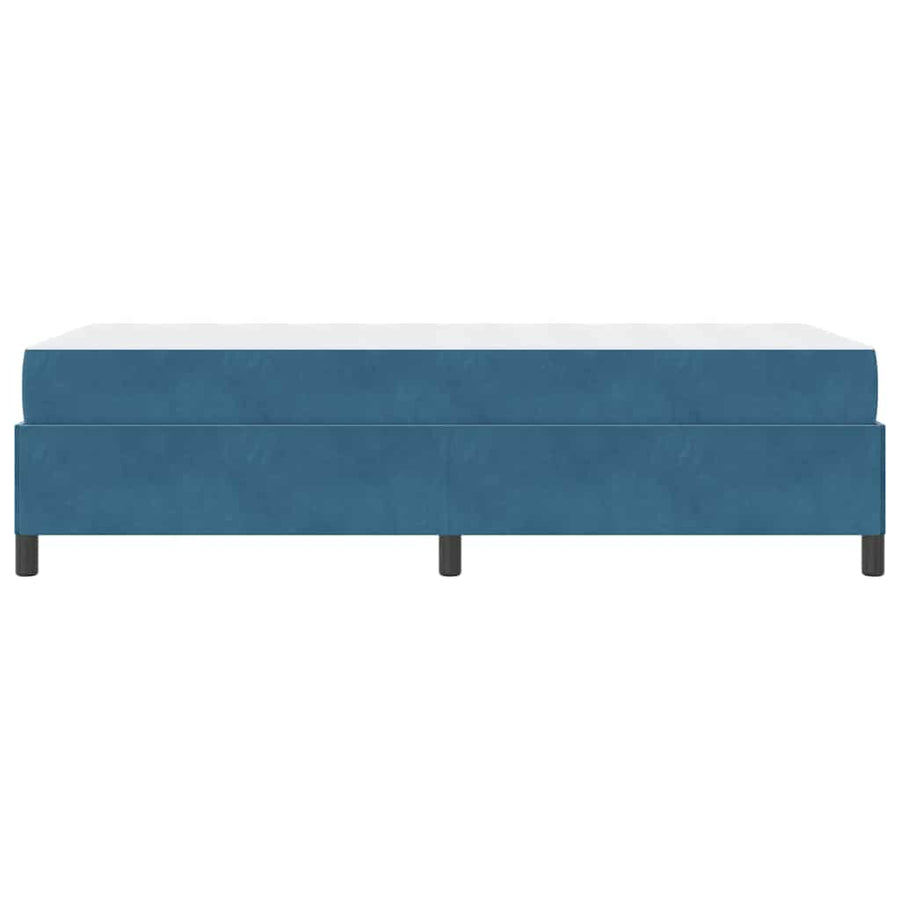 Bedframe Anders Donkerblauw en wit 100 x 200 cm Fluweel