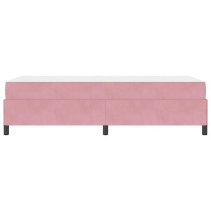 Bedframe Anders Roze en wit 100 x 200 cm Fluweel