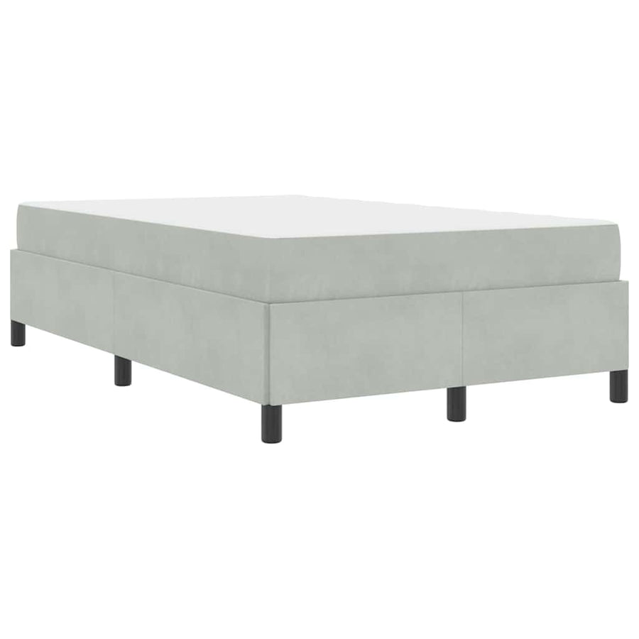 Bedframe Anders Wit en lichtgrijs 120 x 190 cm Fluweel