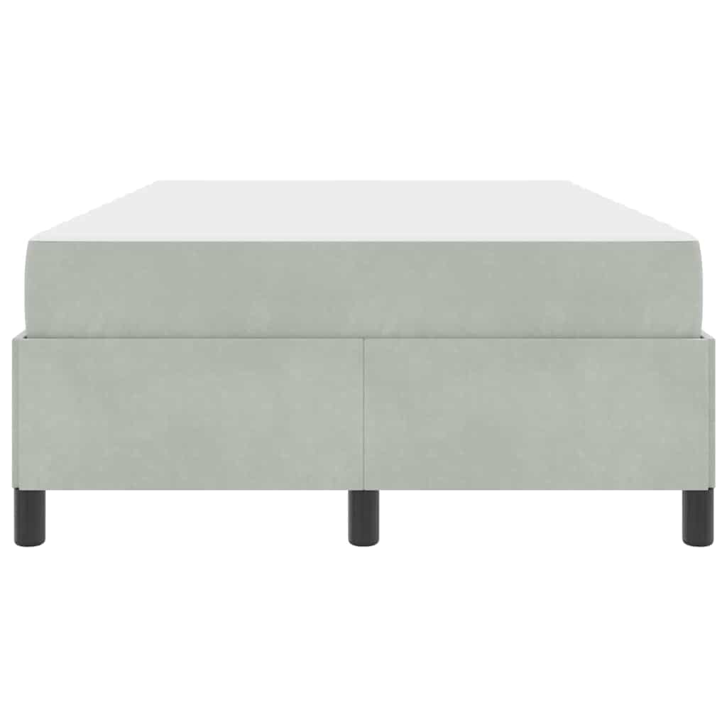 Bedframe Anders Wit en lichtgrijs 120 x 190 cm Fluweel