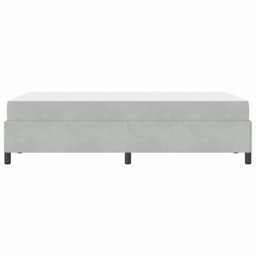 Bedframe Anders Wit en lichtgrijs 120 x 190 cm Fluweel