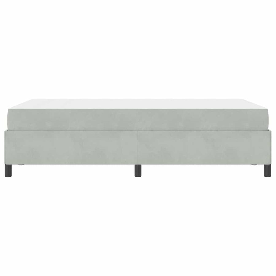 Bedframe Anders Wit en lichtgrijs 120 x 190 cm Fluweel