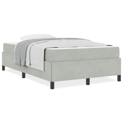 Bedframe Anders Wit en lichtgrijs 120 x 190 cm Fluweel