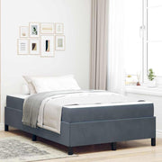 Bedframe 120x190 cm donkergrijs fluweel