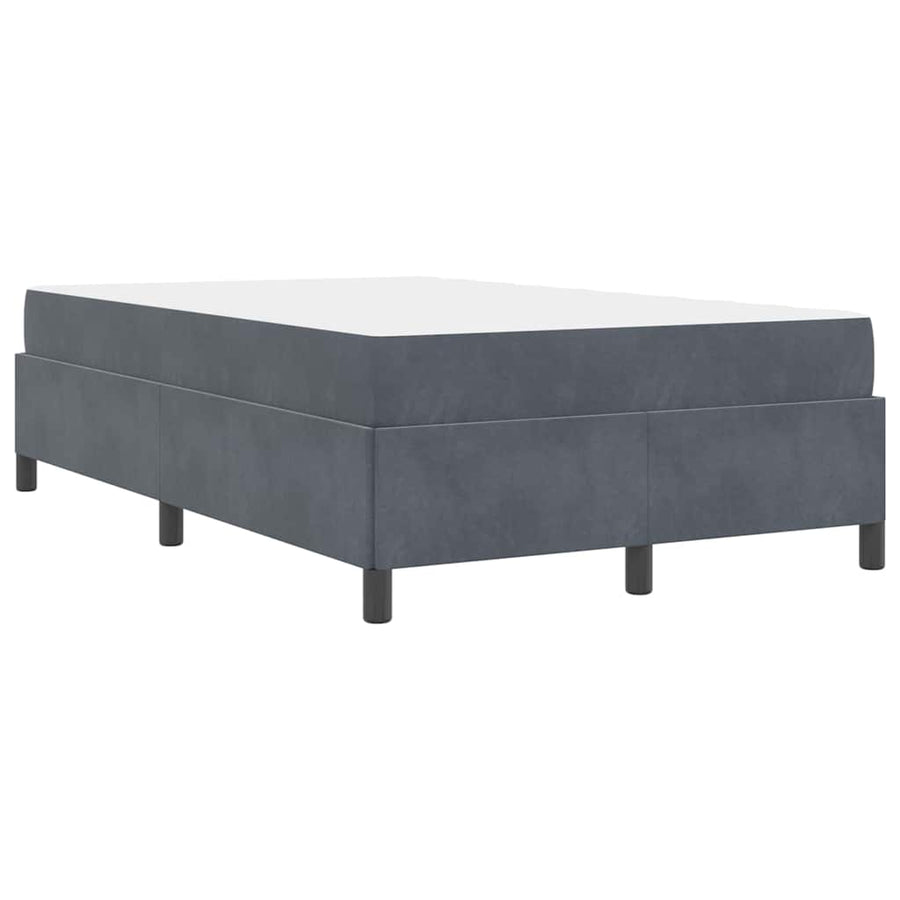 Bedframe Anders Donkergrijs en Wit 120 x 190 cm Fluweel