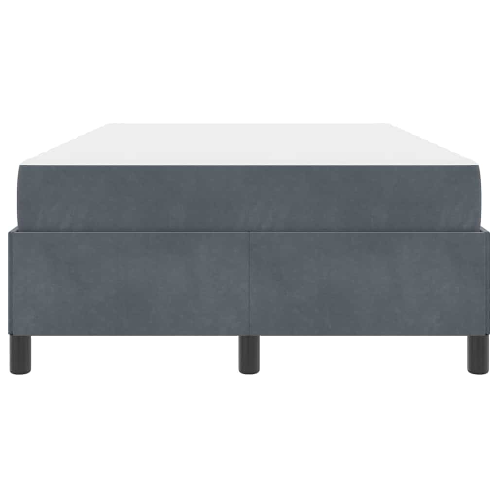 Bedframe Anders Donkergrijs en Wit 120 x 190 cm Fluweel