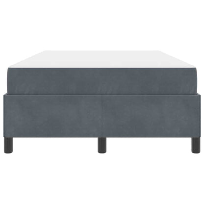 Bedframe Anders Donkergrijs en Wit 120 x 190 cm Fluweel