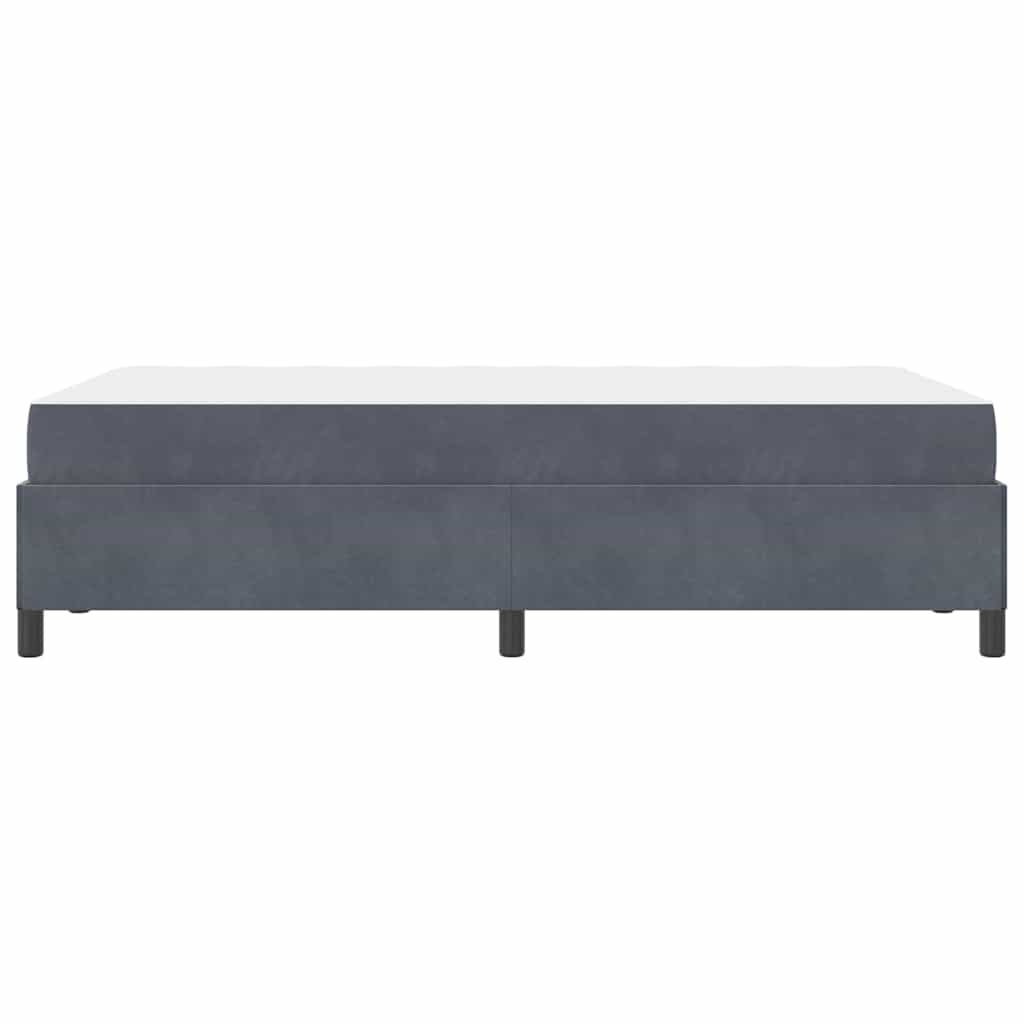 Bedframe Anders Donkergrijs en Wit 120 x 190 cm Fluweel