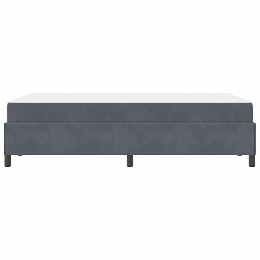 Bedframe Anders Donkergrijs en Wit 120 x 190 cm Fluweel