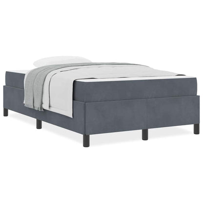 Bedframe Anders Donkergrijs en Wit 120 x 190 cm Fluweel