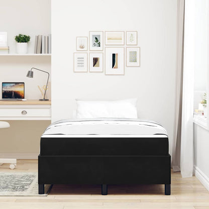 Bedframe Anders Zwart en Wit 120 x 190 cm Fluweel