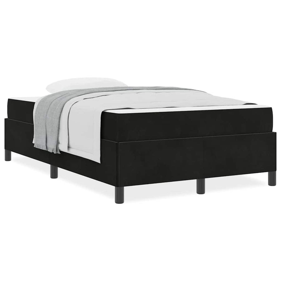 Bedframe Anders Zwart en Wit 120 x 190 cm Fluweel