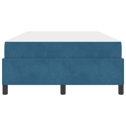 Bedframe Donkerblauw, wit en donkerblauw 120 x 190 cm Fluweel