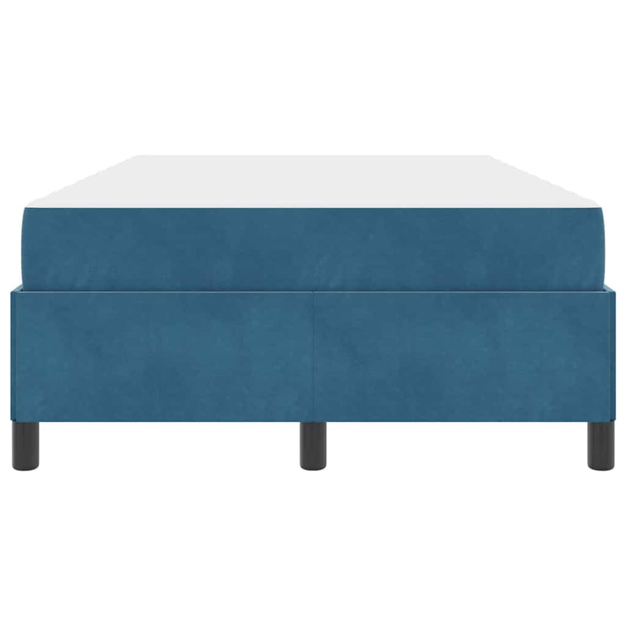 Bedframe Donkerblauw, wit en donkerblauw 120 x 190 cm Fluweel