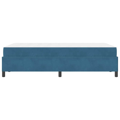 Bedframe Donkerblauw, wit en donkerblauw 120 x 190 cm Fluweel
