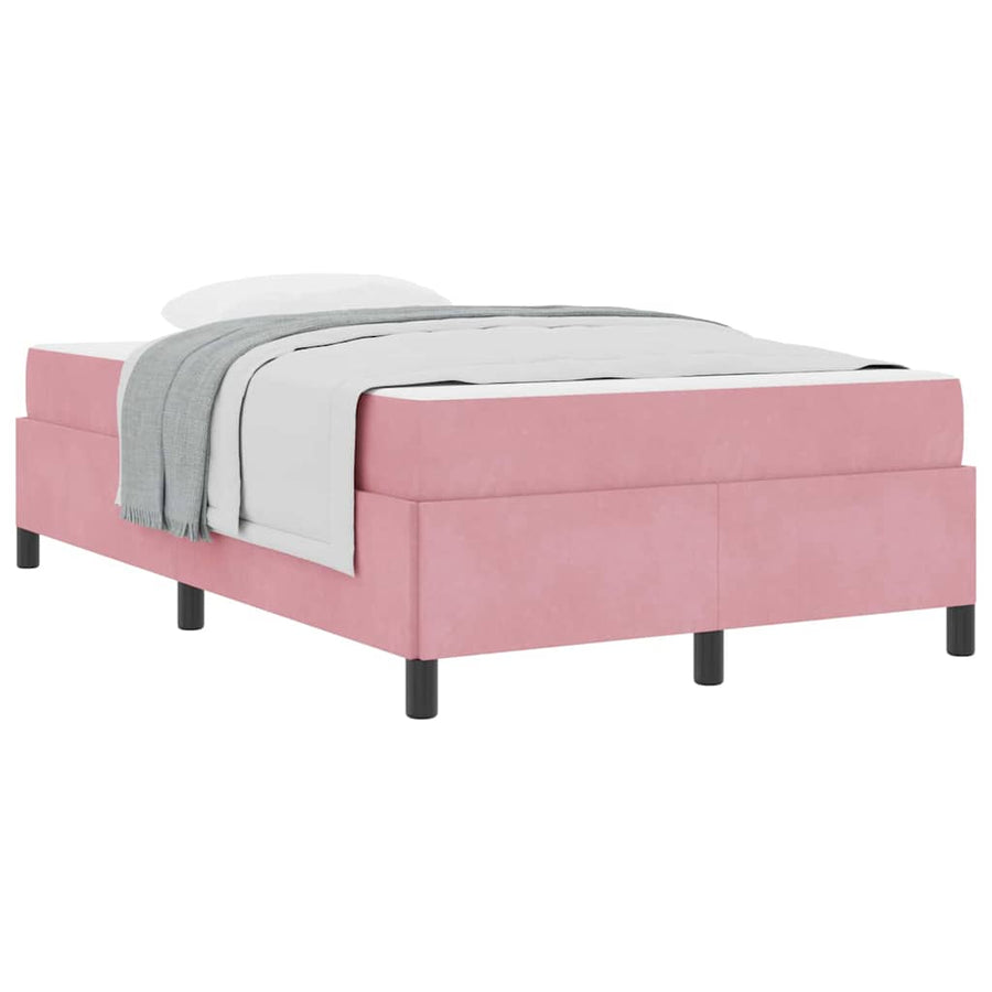 Bedframe Anders Roze en wit 120 x 190 cm Fluweel
