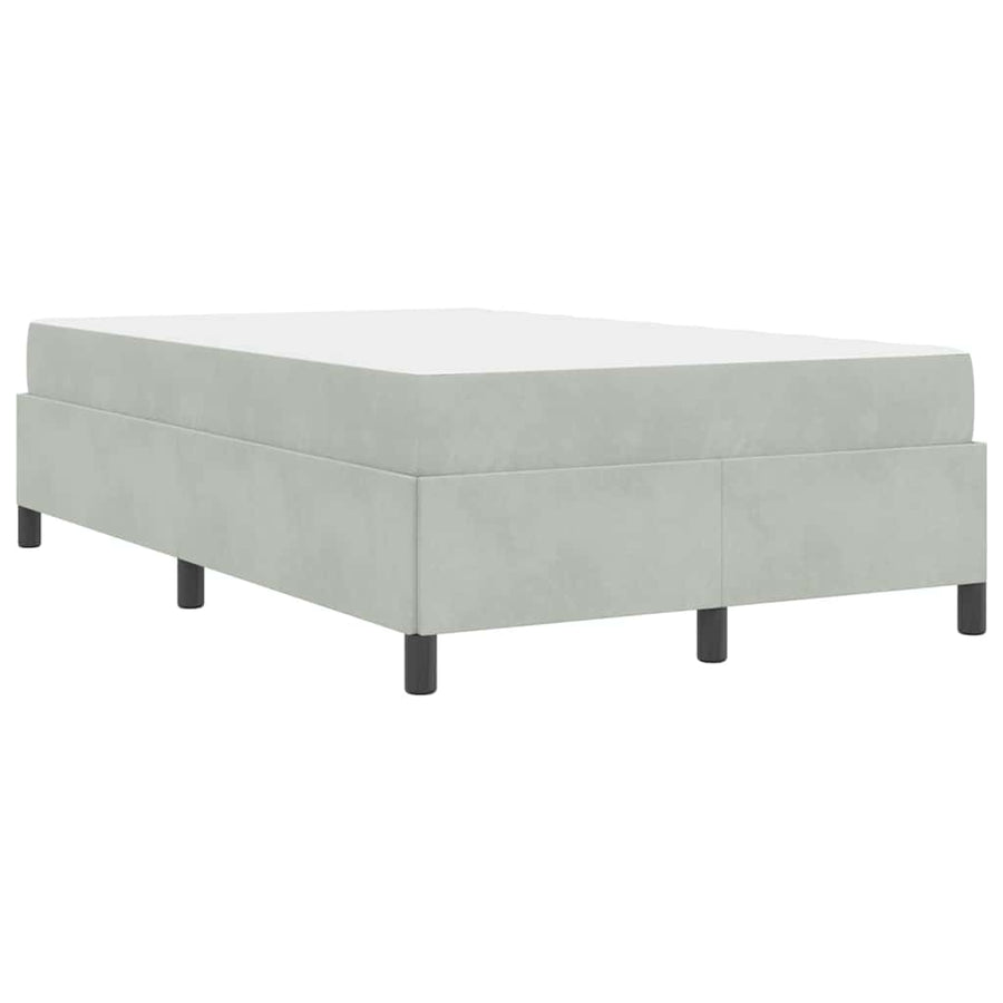 Bedframe Anders Wit en lichtgrijs 120 x 200 cm Fluweel