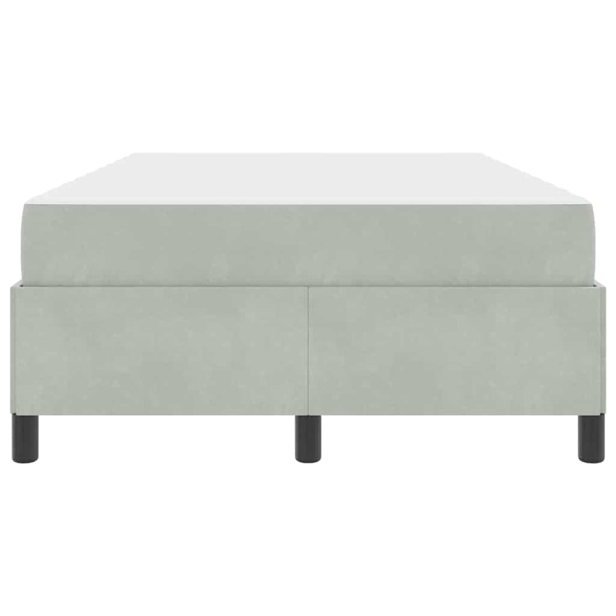 Bedframe Anders Wit en lichtgrijs 120 x 200 cm Fluweel