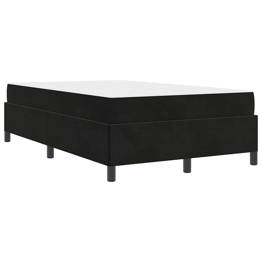 Bedframe Anders Zwart en Wit en Zwart 120 x 200 cm Fluweel